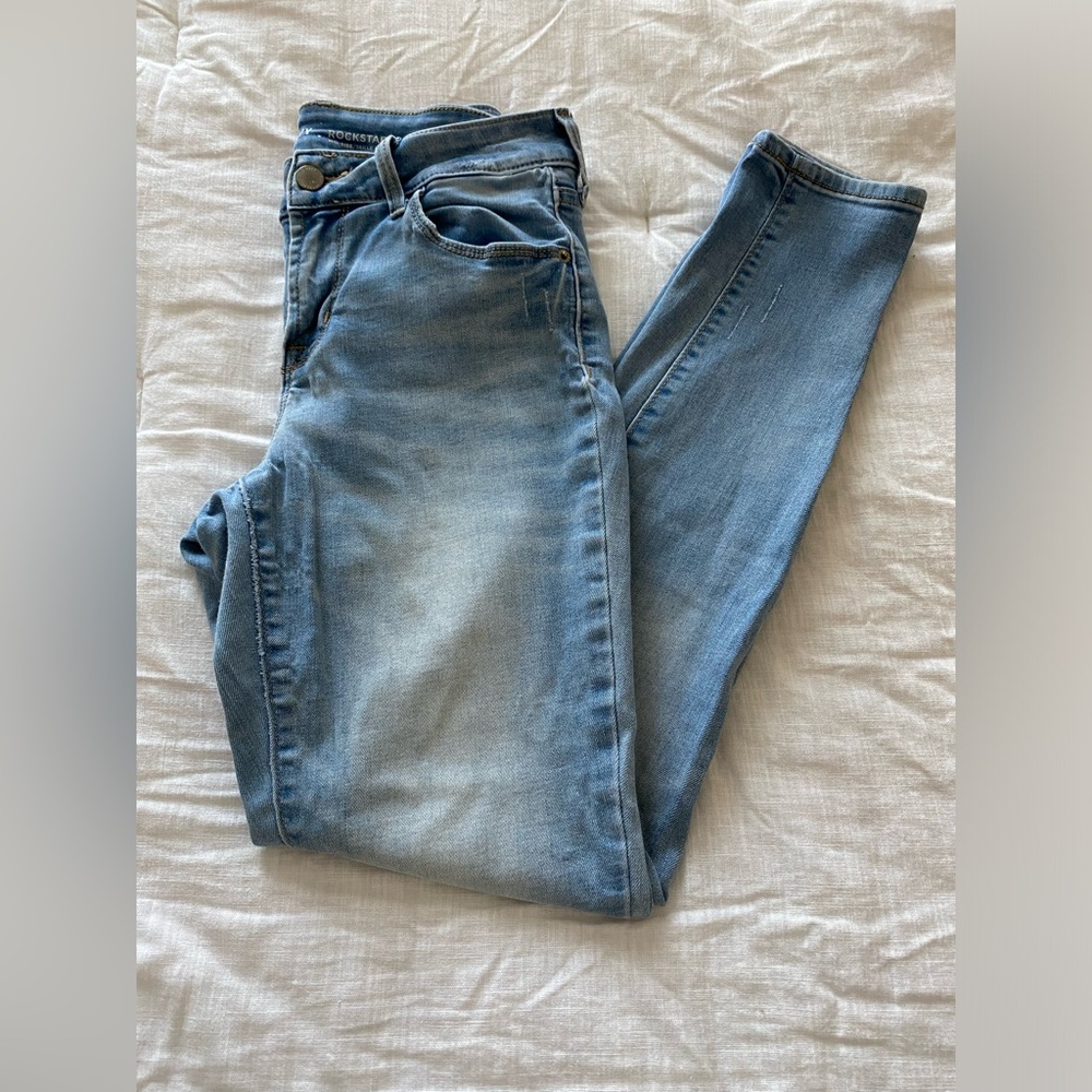 Old Navy Rockstar Skinny Jeans Mid Rise Size 2 regular